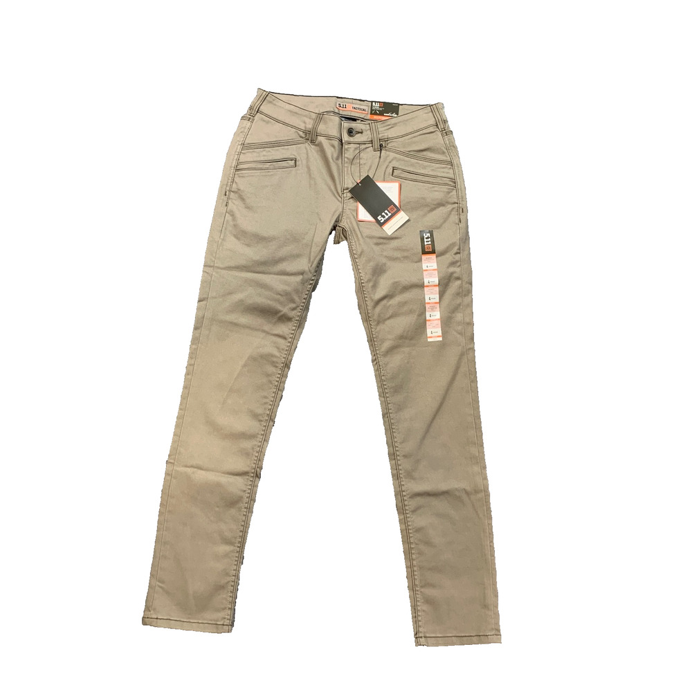 5.11 Tactical Pants Womens 4 Slim Fit Stone Defender Flex Stretch Calvary Twill